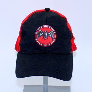 Bacardi Red & Black Bat Logo Snapback Mesh Trucker Cap